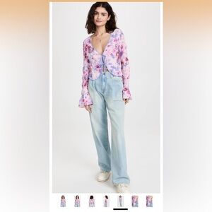 Free People Venice Printed Top